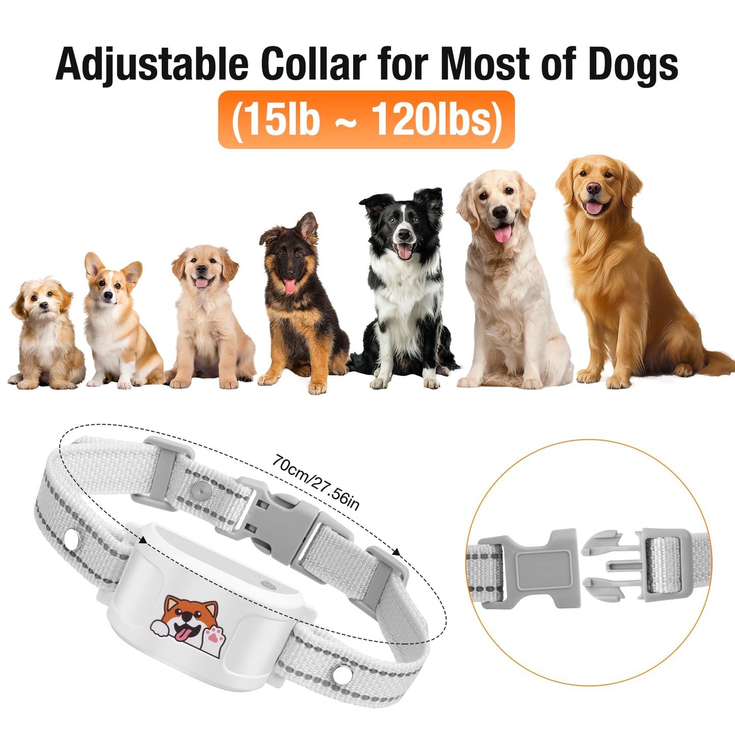 Bluetooth hundegjerde & treningshalsbånd