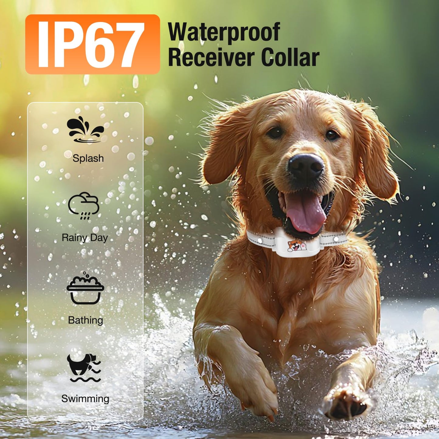 Bluetooth hundegjerde & treningshalsbånd